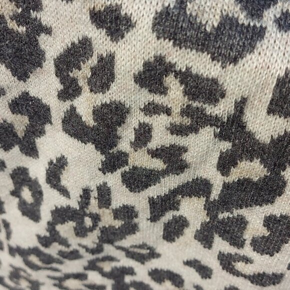 Ann Taylor Loft turtleneck animal print sweater dress - Picture 5 of 8